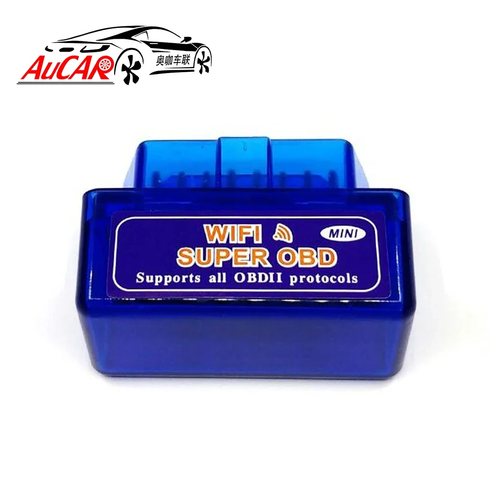 AuCAR Mini Elm327 Wifi OBD2 OBDII Adapter ELM 327 Obd 2 Auto Code Scanner For IOS Iphone ELM327 V1.5 Car Diagnostic Tool