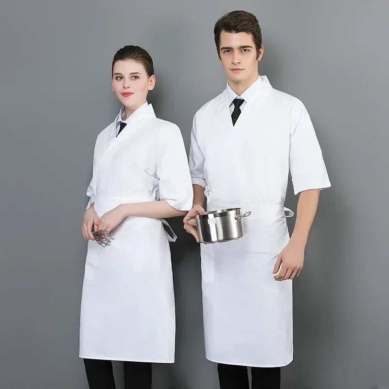 男性用日本のシェフのユニフォーム,フードサービスジャケット,料理用シャツ,ワークトップ,キッチンコスチューム,レストランの作業服