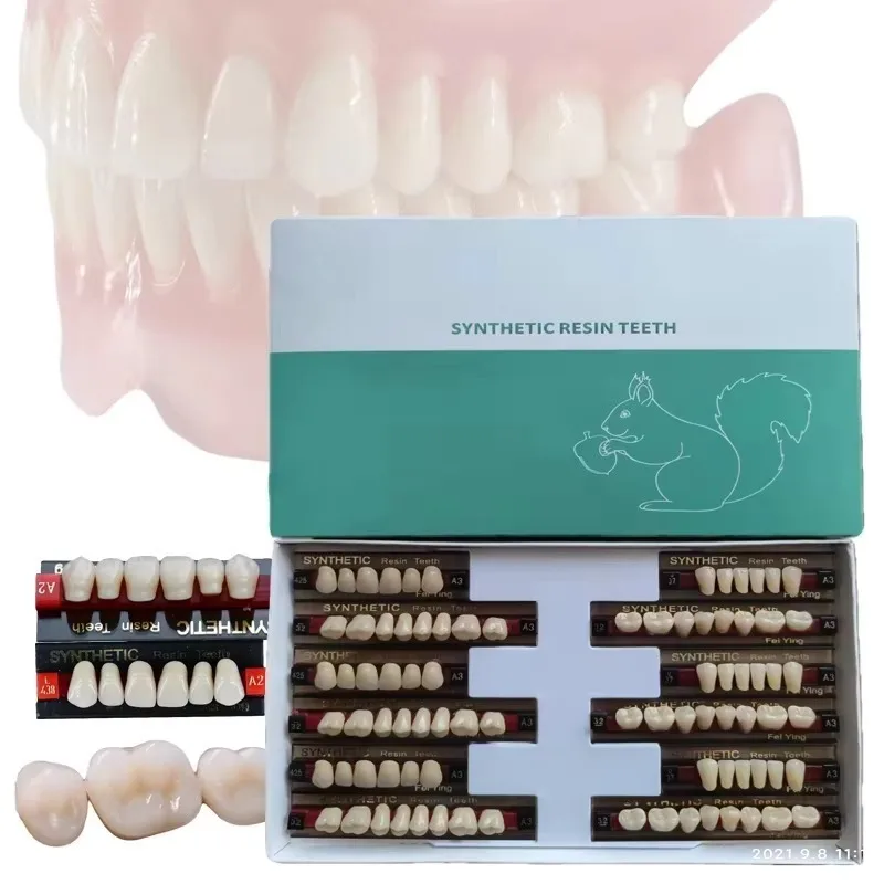 16 Shades Acrylic Composite Resin False Teeth Dental Lab Material For Denture Restoration Supply