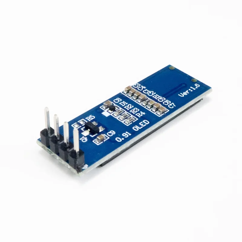 I2C OLED Display Module 0.91 Inch I2C SSD1306 OLED Display Module White / Blue I2C OLED Screen Driver DC 3.3V~5V for Arduino