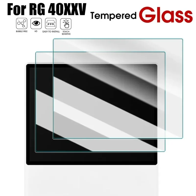 3-1PCS Gehärtetes Glas für Anbernic RG40XXV Handheld Spielkonsole Displayschutzfolien Anti Scratch Full Cover Film für RG40XXV