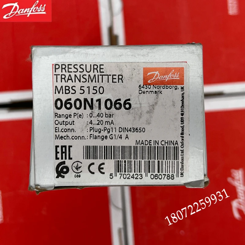 Danfoss DANFOSS Pressure Transmitter MBS5150-2611-1DB04 060N1066