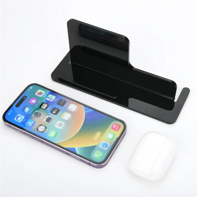Base da tavolo universale per telefono cellulare Base da tavolo per cuffie in acrilico per cuffie Bluetooth wireless TWS-X64A