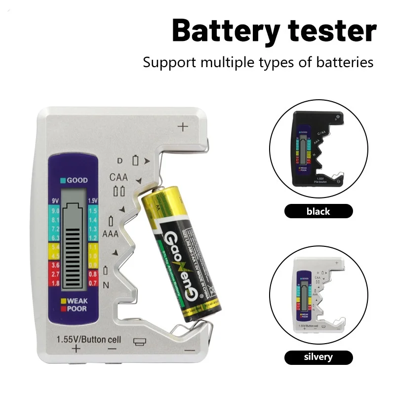 BT-886 Portable Battery Capacity Indicator Compact Size Lithium Battery Level Tester Digital Display Battery Voltage Meter 2025