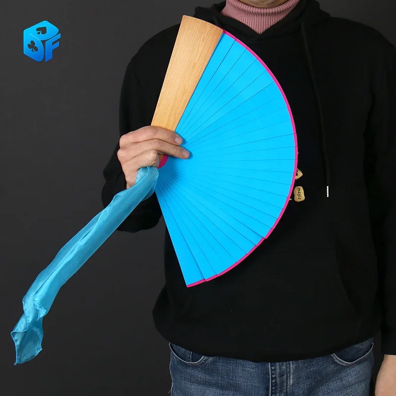 Four Color Magic Fan Color Changing Fan Magic Tricks Magician Stage Gimmick Props Comedy Close Up Illusion