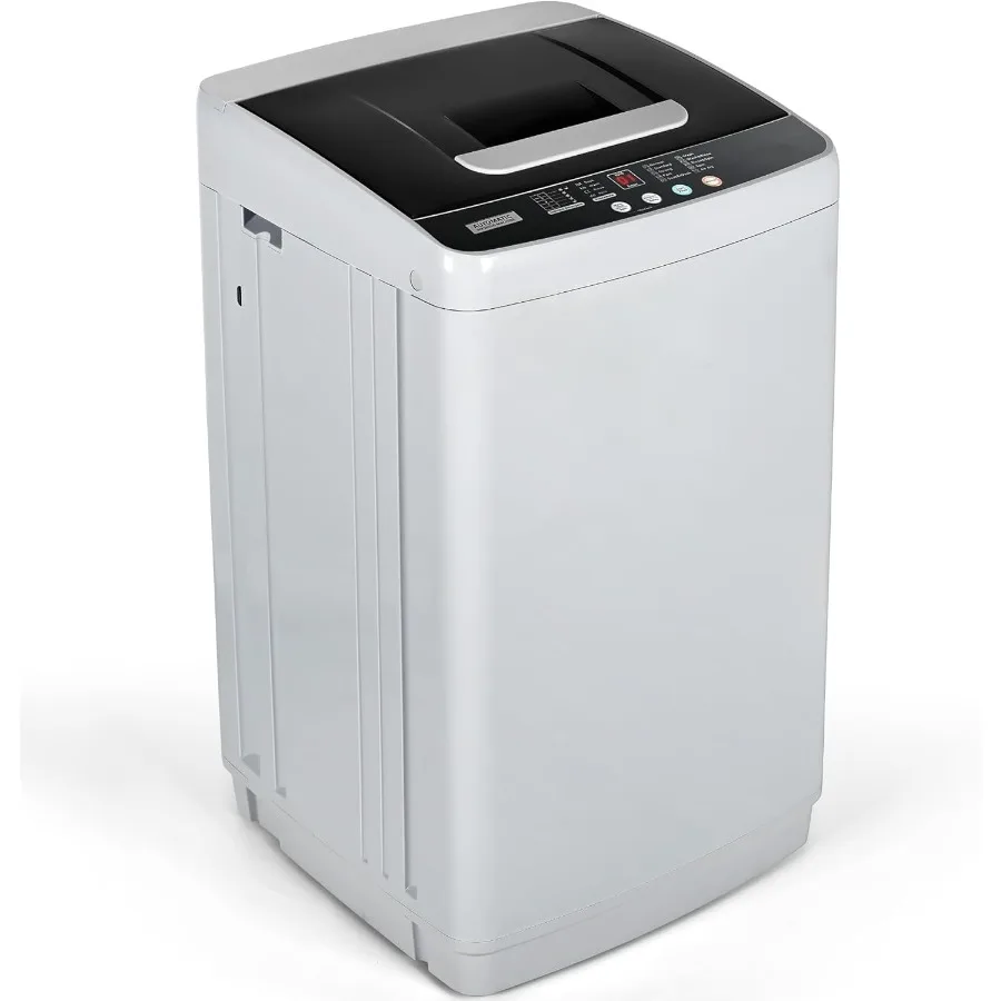 1.03 Cu. Ft. Portable Washing Machine with 8.8 LBS Capacity 10 Washing Cycles 5 Water Levels Drain Pump Included LED Display Id