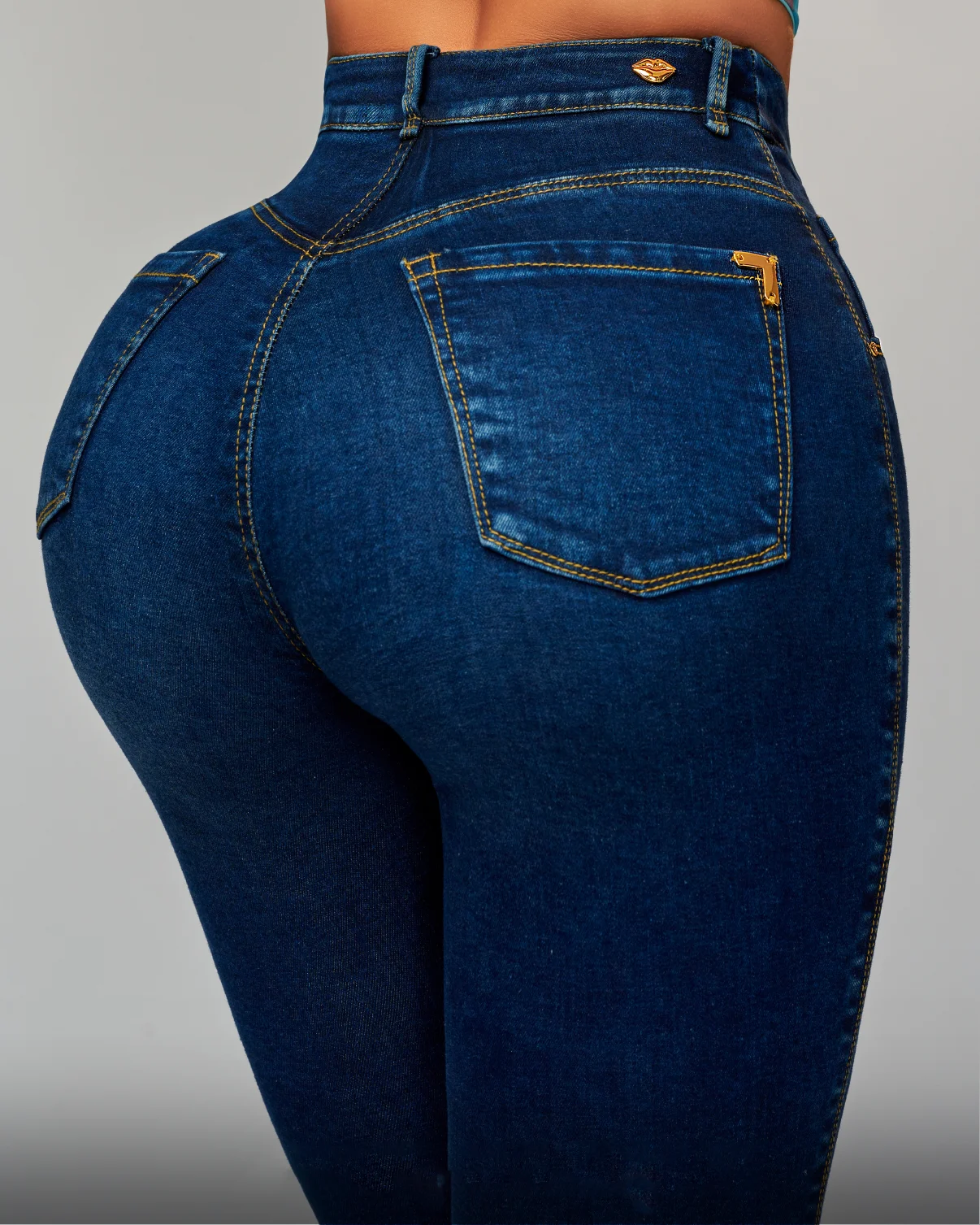 Jean skinny incurvé taille haute pour femme, pantalon long vintage pour femme, jambe droite étroite, hanches rondes, décontracté, Fjj saillant,