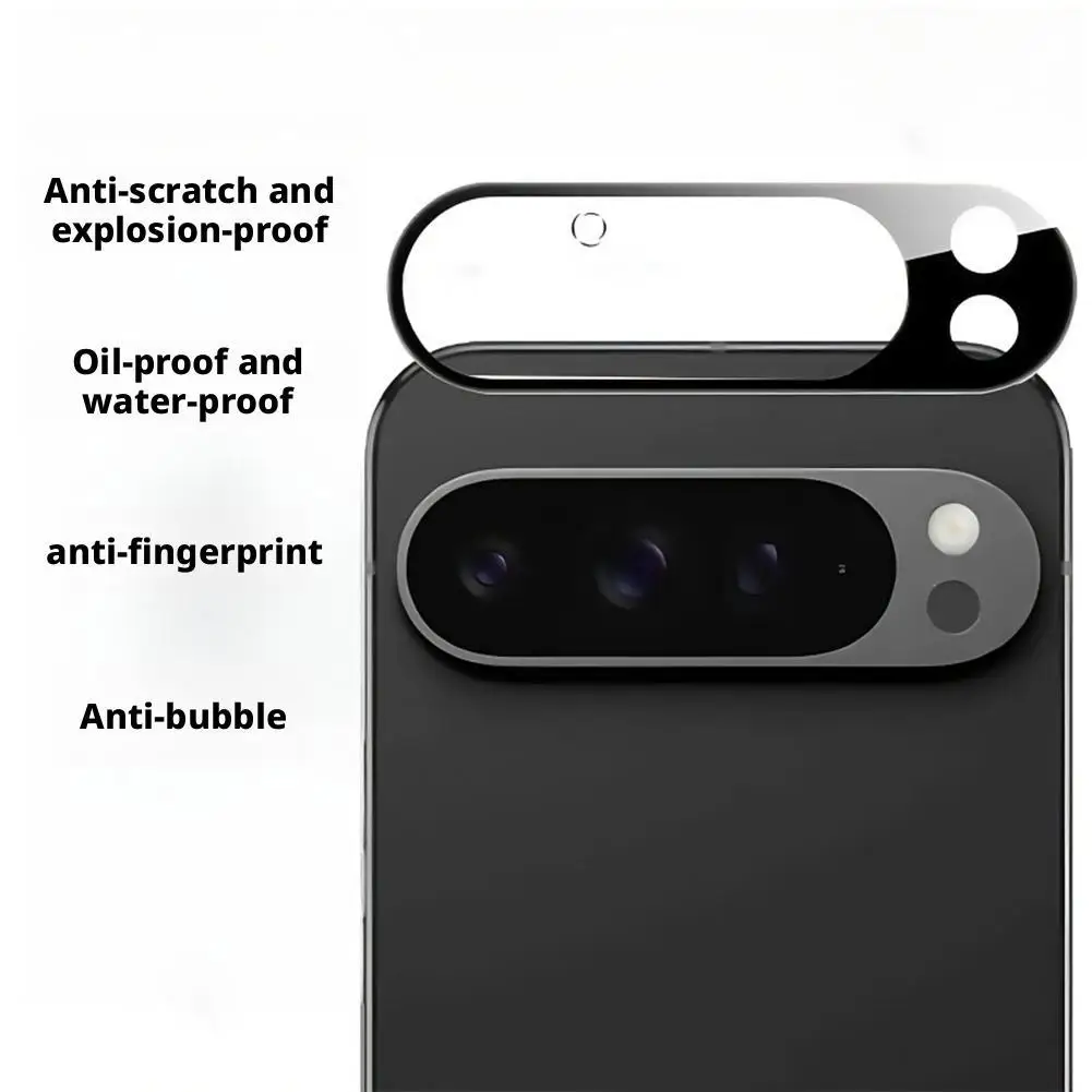 New Lens Glass for Pixel 10 / 10 Pro / 10 Pro XL Lens Tempered Glass Film Camera Lens Protector Bubble-free Easy Installation