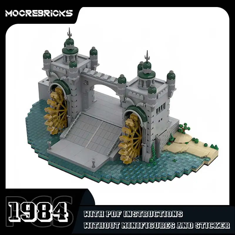 

MOC-174896 Port Architecture Building Blocks Art Landscape Model Assembly Bricks Creative Expert Toys Children's Christmas Gift