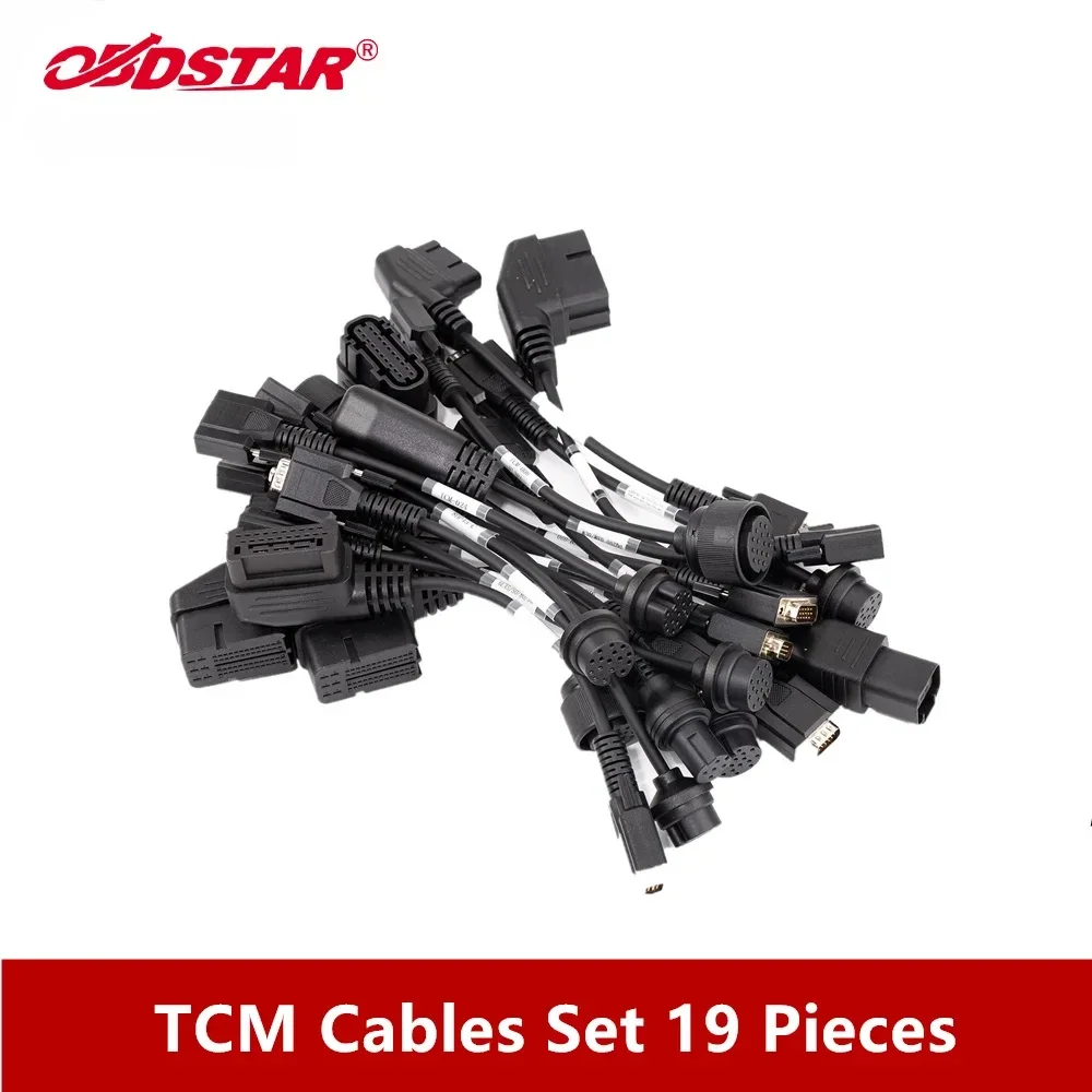 OBDSTAR TCM Connector Kit Full Set 19 PCS for Transmission Mileage Calibration and ECU cloning Work with DC706 / G3