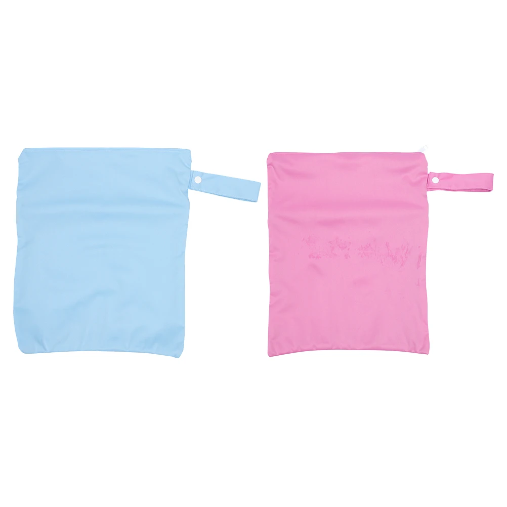 

2Pcs Diaper Diaper Storage Bag Tpu Membrane Waterproof Baby Nappy Wet Dry Bags Storage Durable Travel Shopping