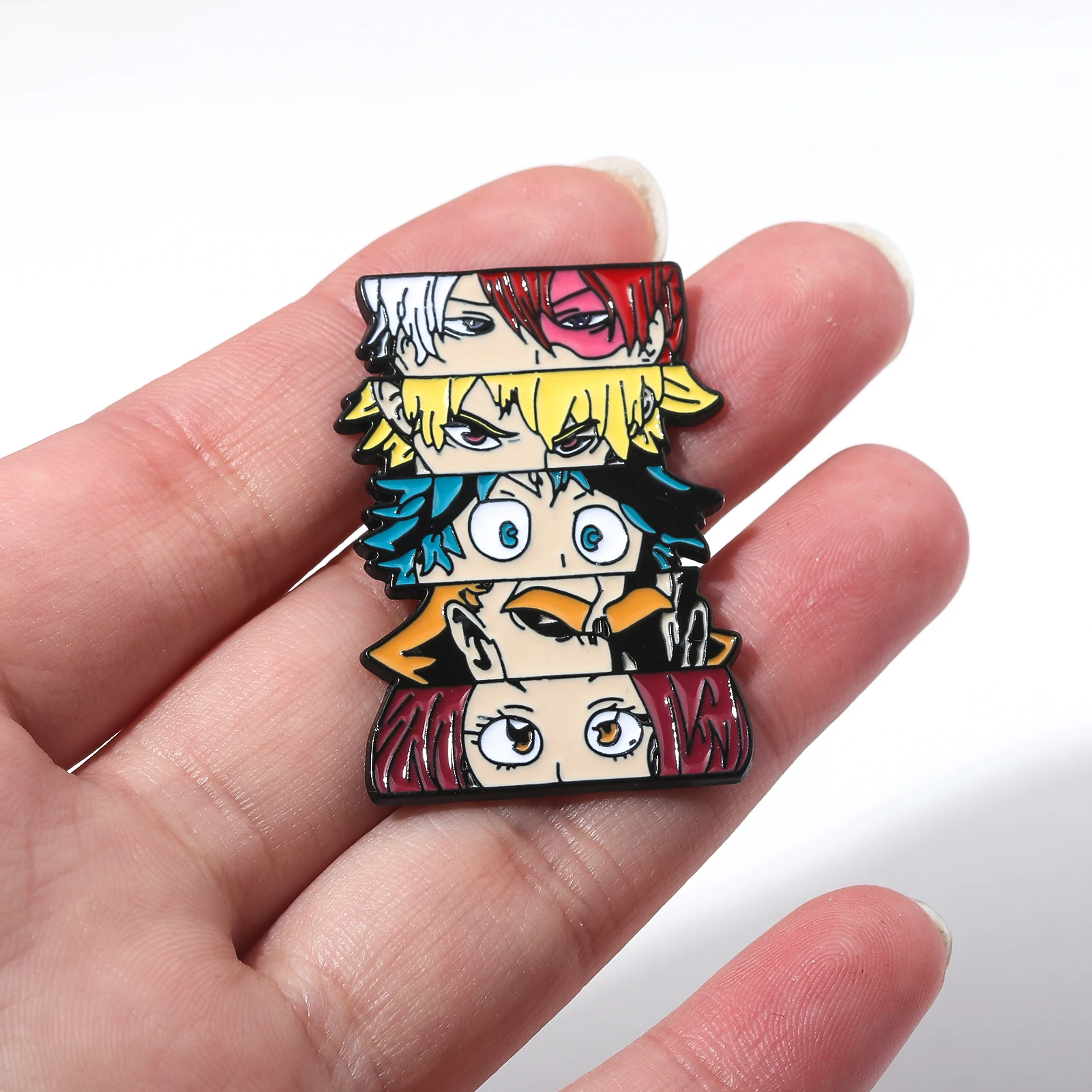 بلدي بطل أكاديمية الكرتون الشكل مجموعة صور المينا دبابيس شارات التلبيب دبابيس دبابيس النساء الرجال مجوهرات اكسسوارات للهدايا