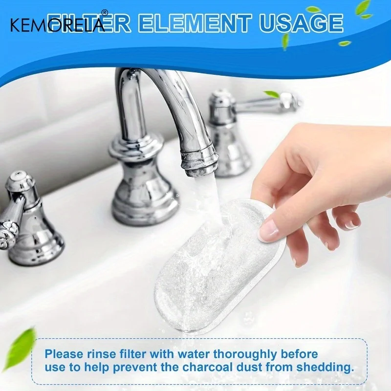 Kemorela 20 peças filtros de esponja de carbono ativado para fonte de água de gato para dispensador de água de aço inoxidável acessório de cuidados com animais de estimação