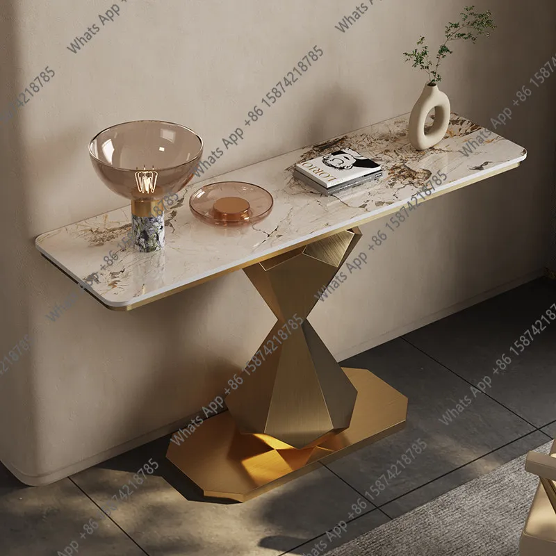 L Creative Decorative Cabinet In The Living Room, Modern Simple Dining Side Ca Light Luxury Rock Slab High-end Entrance Cabinet,