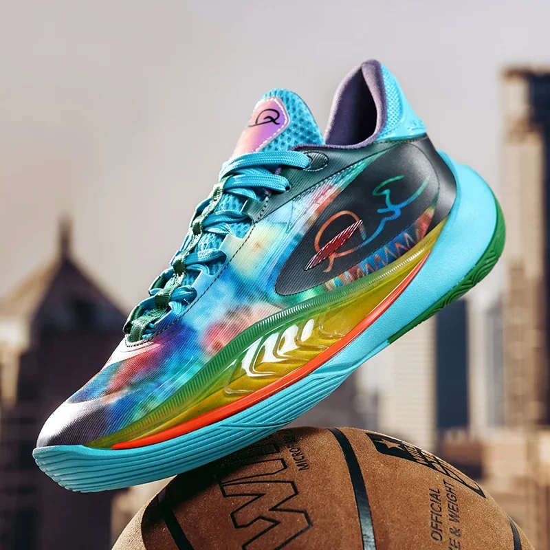 

High Quality Men‘s Basketball Shoes Cushioning Women Running Sneakers Basketball Trainers Anti-slip Lace-up Athletic Shoes