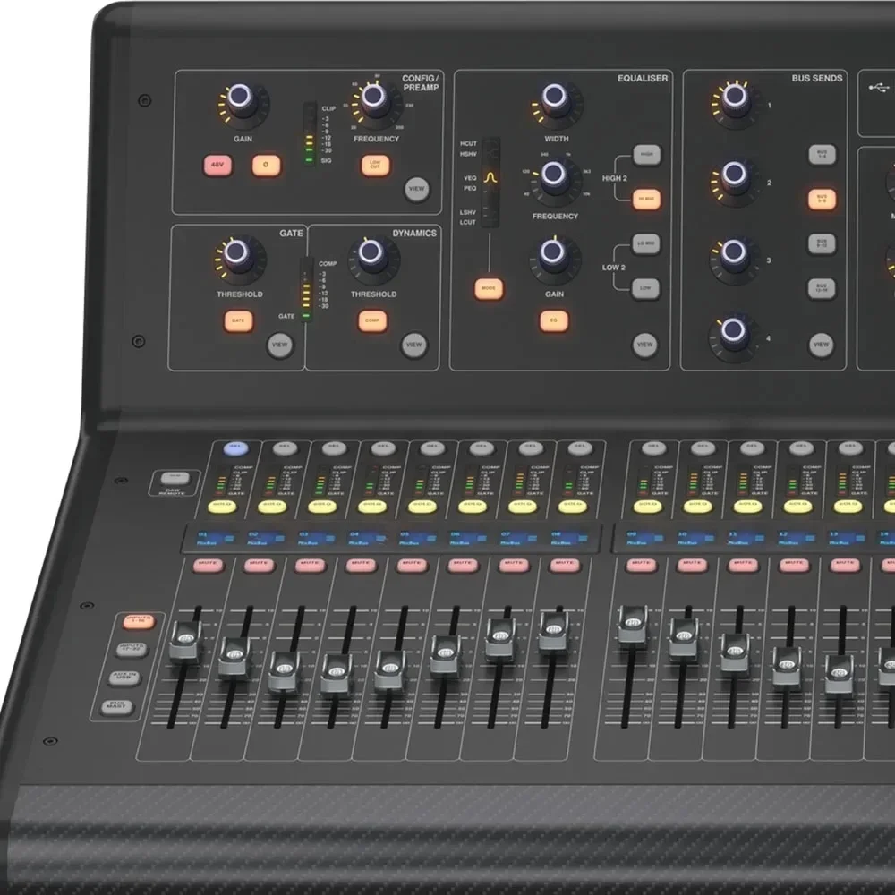 Midas M32 Live 40 canais de áudio digital alto-falante console de mixagem digital 25-Bus Line Array System Mixer Sound Console