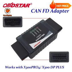 OBDSTAR CANFD CAN FD Adapter Work with X300 DP Plus and Pro4 Supports GM 2020 2021 and Hyundai Kia Airbag Odomaster P50