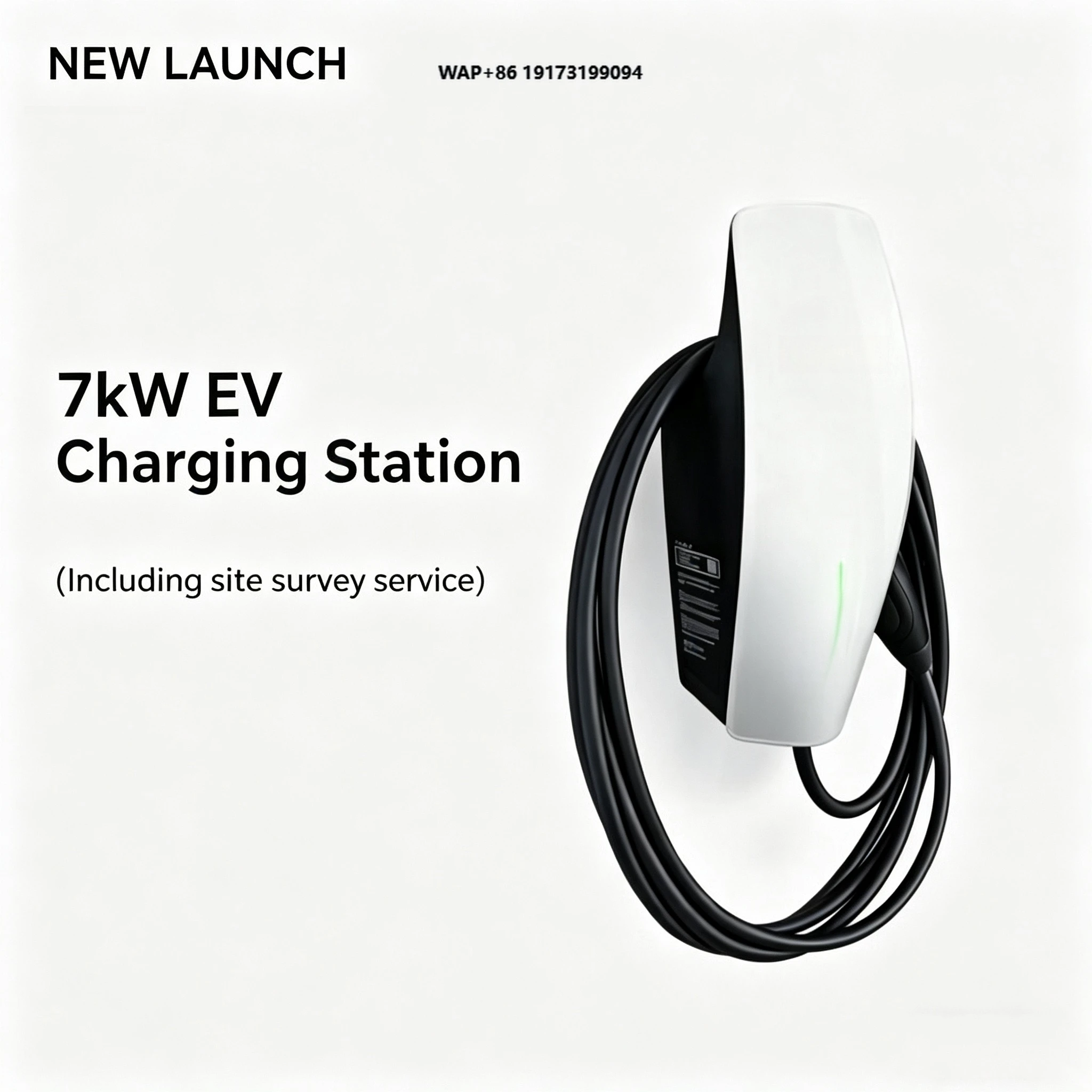 7kw Wall Mount Pile New Home Fast Charging 32A DC Output IP54 5m GB/T Interface Standard Original for Third Generation