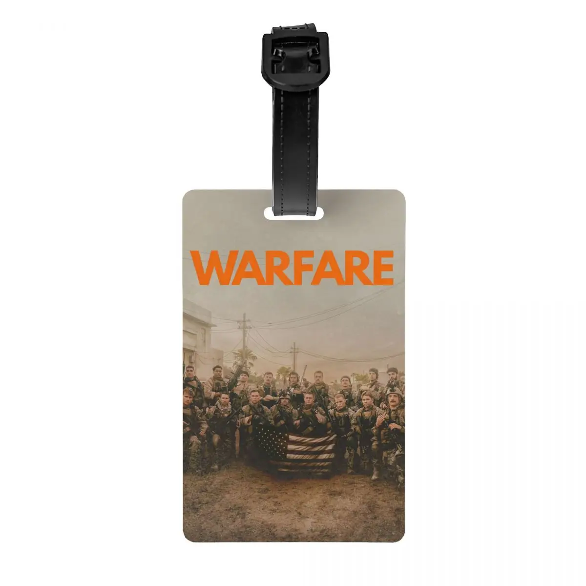 

Custom Warfare Movie (2025) Luggage Tag With Name Card Privacy Cover ID Label for Travel Bag Suitcase