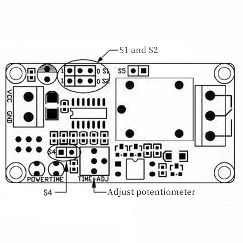 Hoge Kwaliteit Vertraging Relais Vertraging Inschakelen/Vertraging Uitschakelen Schakelaar Module met Timer DC 12V 5V Javino
