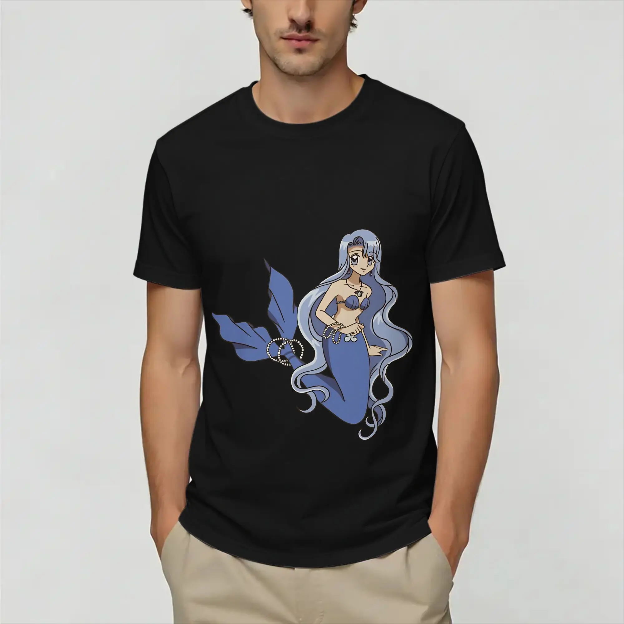 Camiseta Streetwear Beach Mermaid Melody, Pichi Pichi Pitch, camisetas de Hip Hop, camisetas con diseño impresionante, camisetas de manga corta