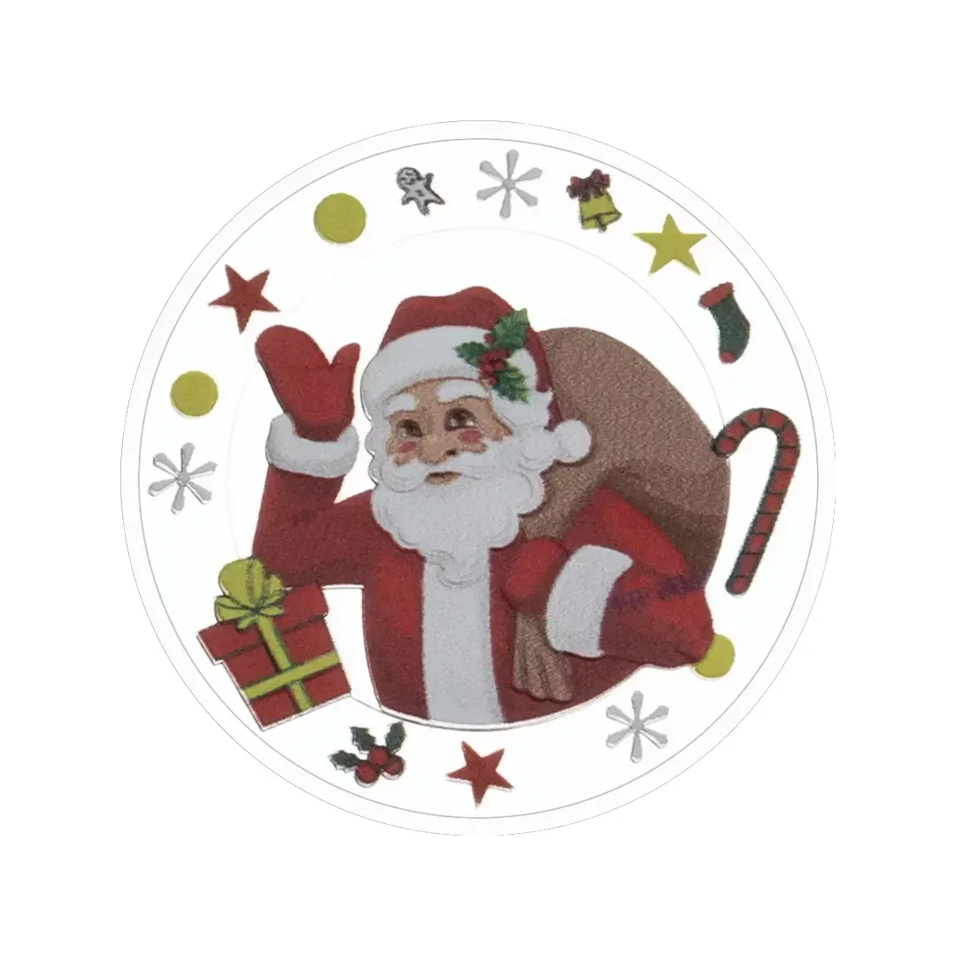 Merry Christmas Collection Coins Silvery Plated Santa Claus Wishing Coins Happy New Year Souvenirs Coin and Gift for Family