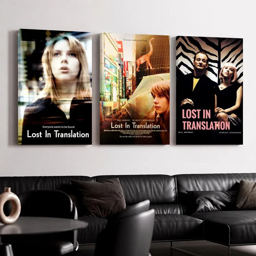 Movie L-Lost in T-Translation  Framed Wall Painting Canvas Poster Ready to Hang Wall Art for Bedroom Living Room Home Decor Gift