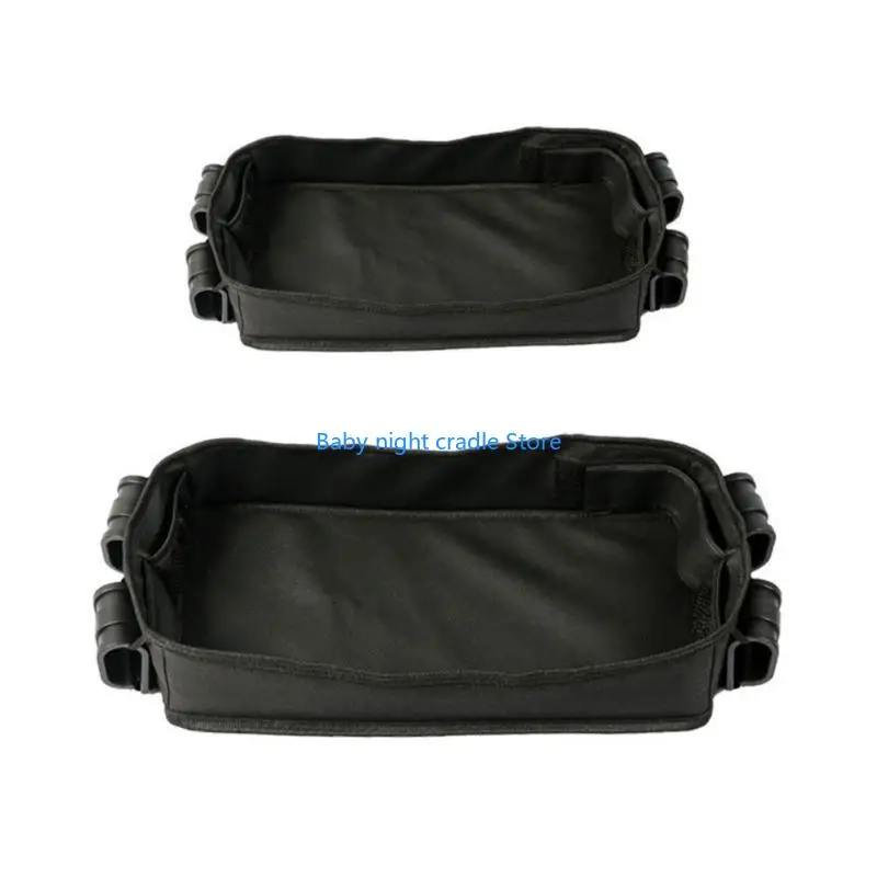 

J2FF Toddler Strollers Tray with 2 Drink Holder and Storage Pocket Easy to Attach