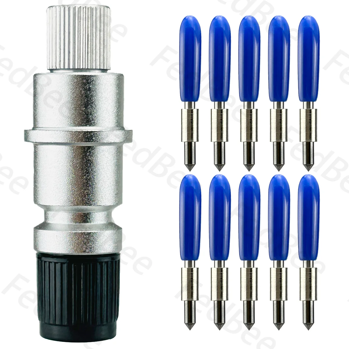 

10pcs Deepcut 60 Degree Blade + 1pcs Holder for Silhouette Cameo 3 2 1 Portrait 2 1 Curio Graphtec CB15 CB15U 1.5mm Series Sharp