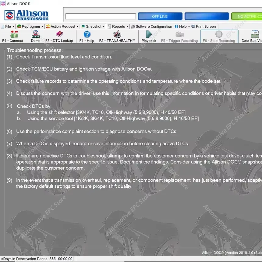 

Универсальный диагностический программатор Allison Doc (полная версия V2024.01+) с данными Gen 6 и программным обеспечением для диагностики трансмиссий Allison