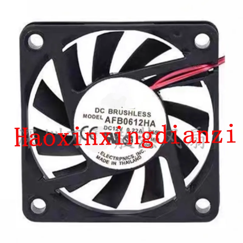 1pcs AFB0612HA  6CM 12V 0.22A 60mm*60mm*10mm  Cooling fan ultra-thin double ball fan, large air volume 2P 3P interface