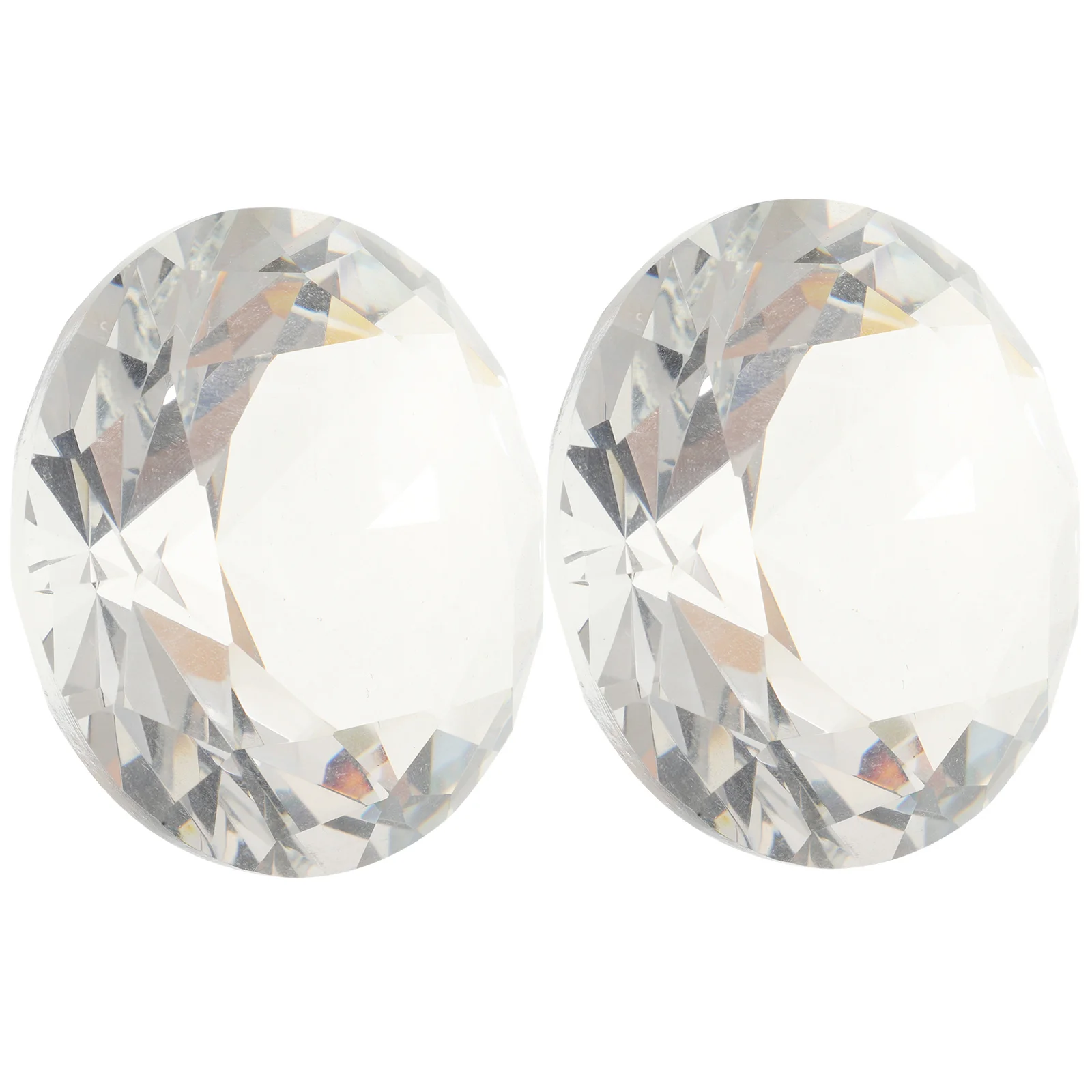 

2Pcs Artificial Decorative Diamonds 60mm Crystal Clear Diamonds Decoration Wedding Home Bridal Shower Sparkling