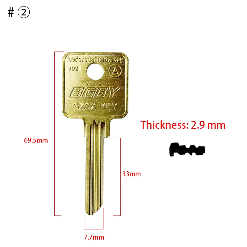 Imagem -03 - Medeco Fechaduras Chave Blanks Fit