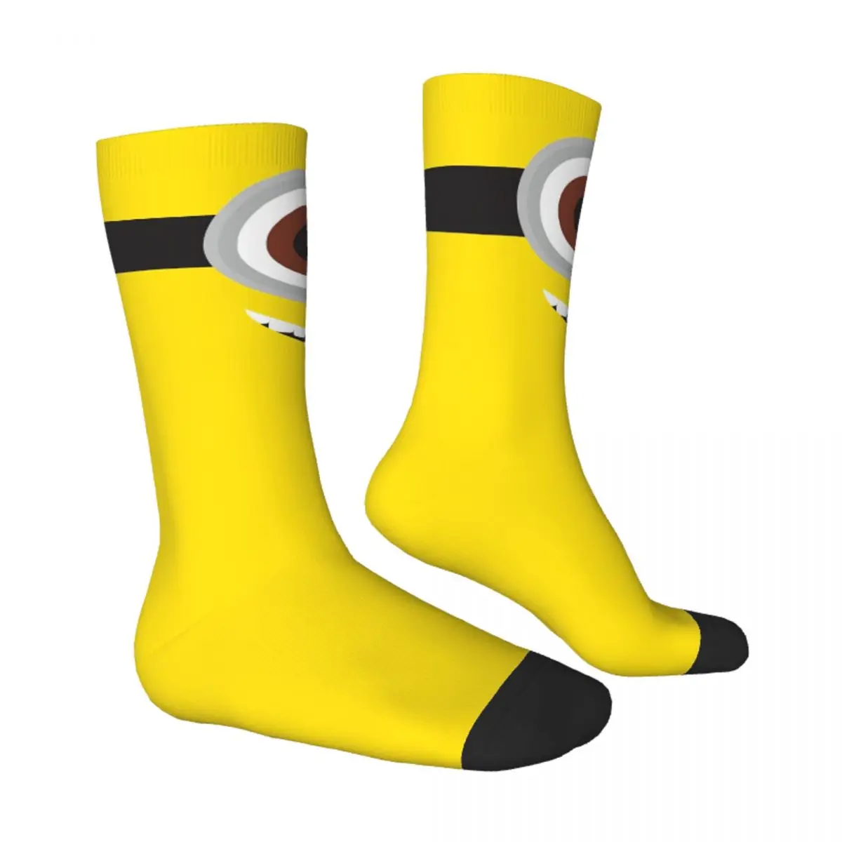 Calcetines Minion Eye, medias de invierno, calcetines coreanos de calidad para hombres y adultos, calcetines antideslizantes personalizados para monopatín