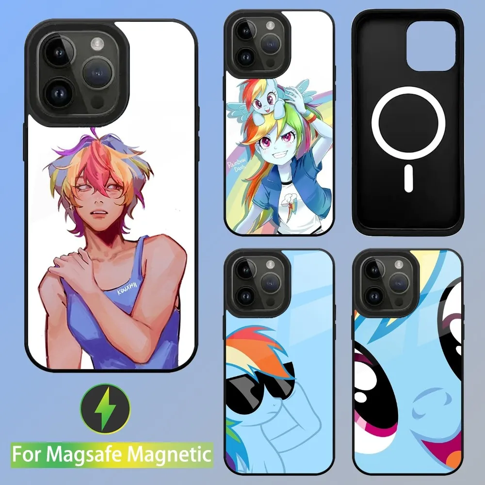 Rainbow Dash My L-Little P-Pony Phone Case For iPhone 15,14,13,12,11,Plus,Pro,Max Mini Magsafe Magnetic Wireless Charging