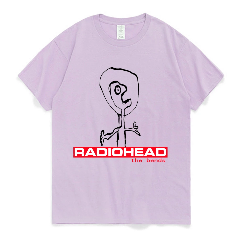 Rock Band Radiohead The Bends Graphic T Shirts 90s Vintage Punk Hip Hop Short Sleeve Tee Shirt Oversized Streetwear T-shirt Male