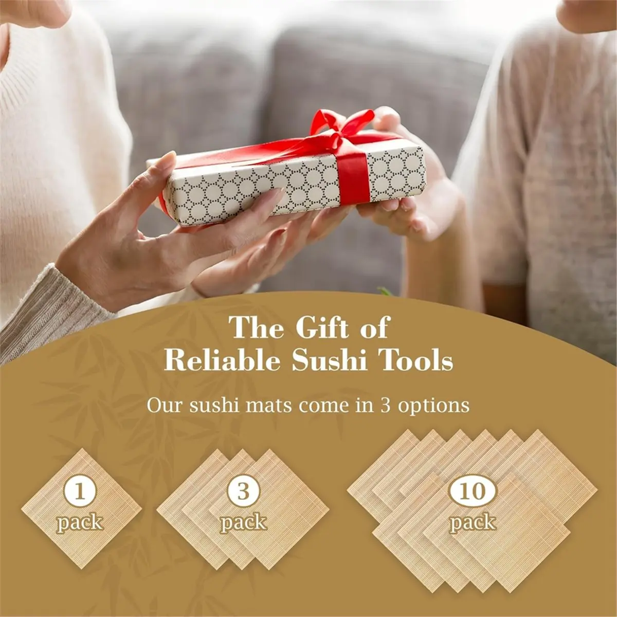 10 Pk Bamboo Sushi …