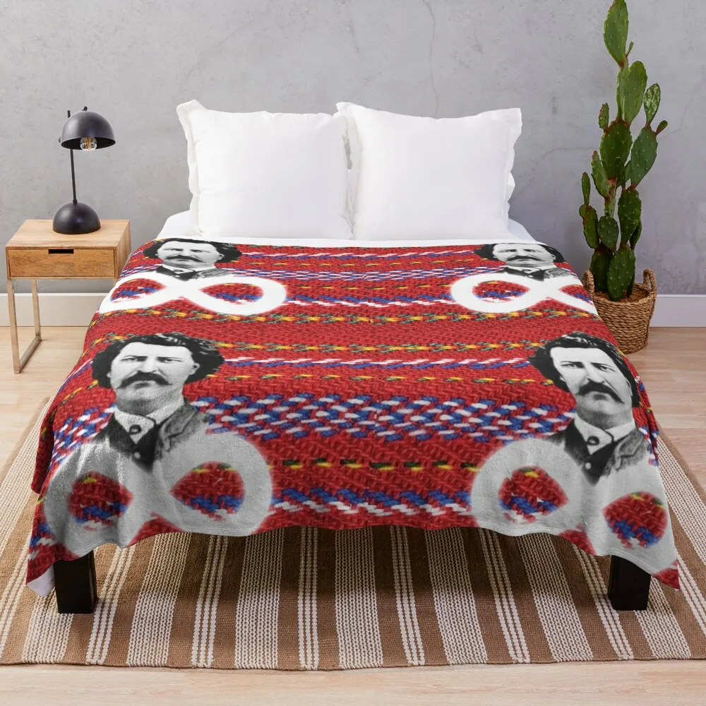 

Louis Riel Sash Throw Blanket Thermal Bed Fashionable Retros Blankets