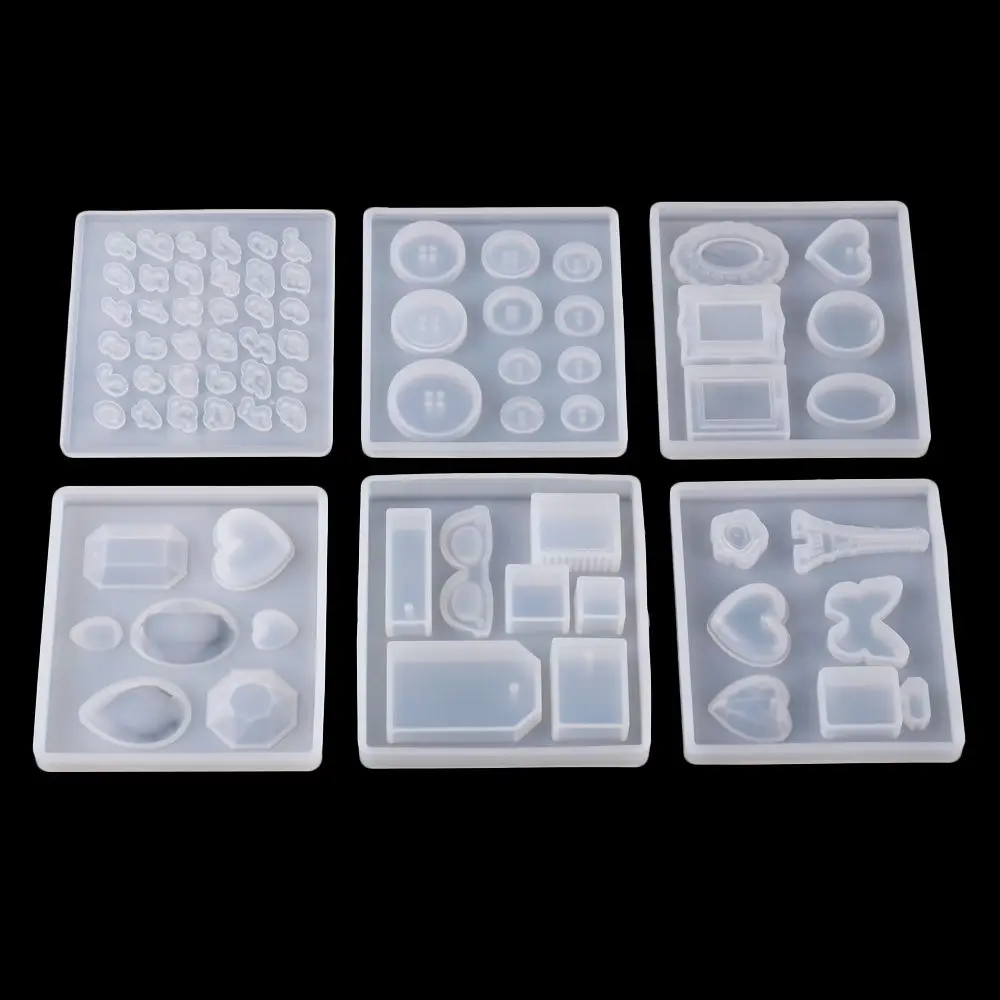 Crystal Epoxy Jewelry Making Tool Resin Mould Silicone Molds DIY Keychain Mold