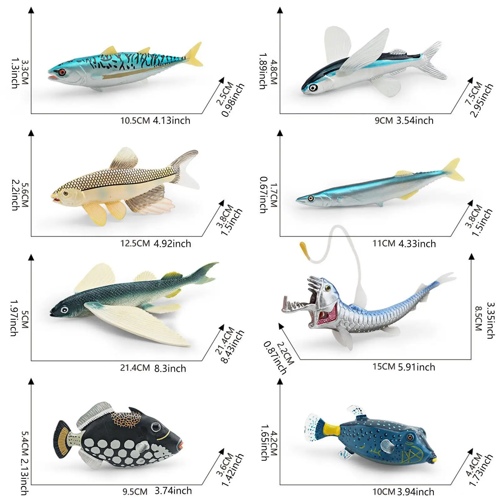 8 조각 바다 해양 동물 모델 실물 같은 데스크탑 장식 바다 동물 피규어 어린이를위한 장난감 소년 소녀 어린이 파티 호의