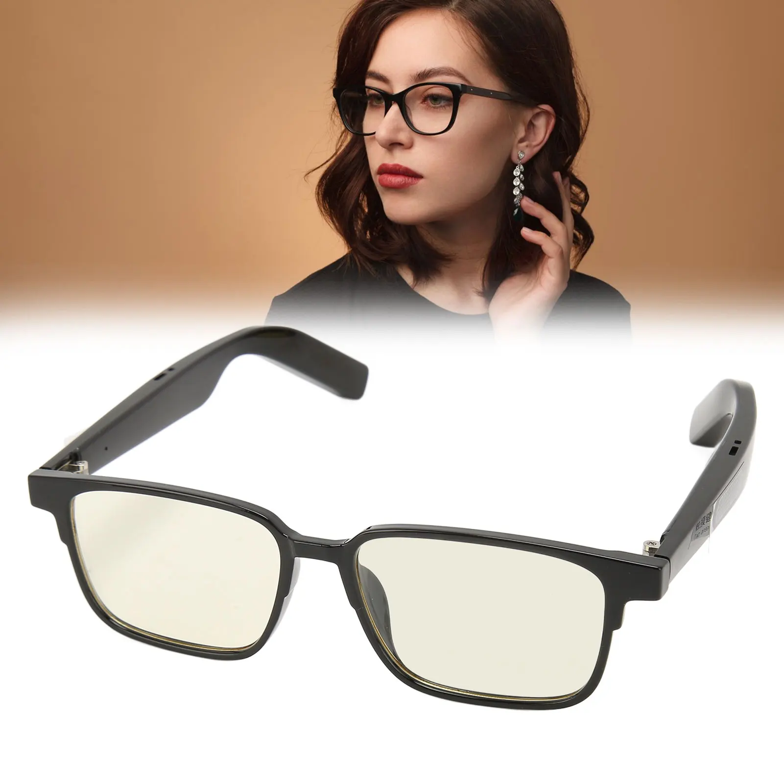 

Smart Glasses Detachable Magnetic Lens Touch Control Bluetooth Smart Glasses Built in Microphone IPX4 Waterproof for Outdoor