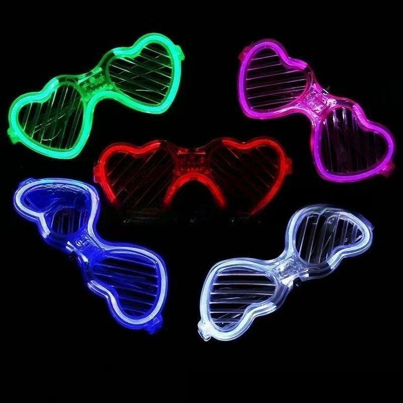 نظارات LED تأثير أعمى البندقية الباردة تضيء نظارات بار KTV الدعائم الحفلات الحفل الهذيان أضواء يمكن ارتداؤها مهرجان الملحقات