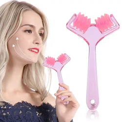 New Pink Roller Massager Facial Massage Face Lifting Body Slimming Muscle Pressure Acupoint Stimulation Body Manual Masssager