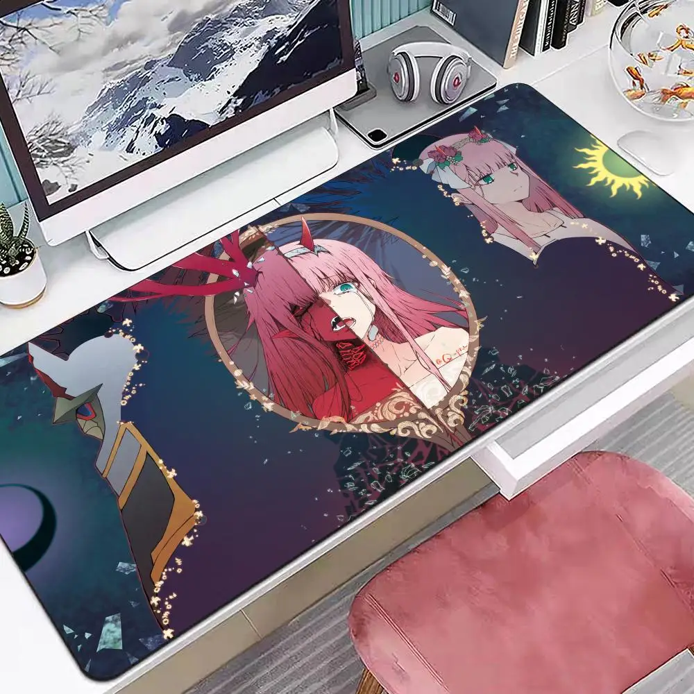 ANIME Darling In The Franxx Mauspad, mehrere Größen, groß, quadratisch, für Computer, Büro, Spiel, Tischsets, Gummi, rutschfeste Mauspads
