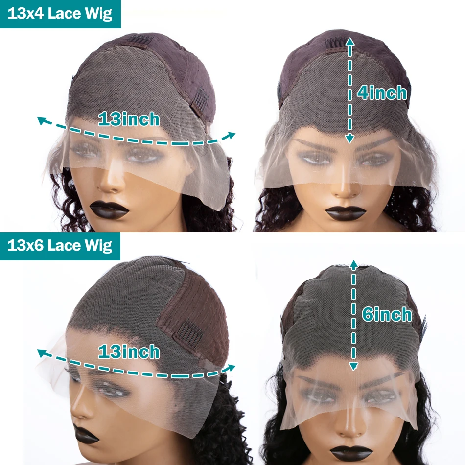 250 Dichte 30 40 Zoll 13x6 HD transparent lose tiefe Welle Spitze Frontal Perücke Menschenhaar Remy lockige 13x4 Spitze Front Perücken für Frauen