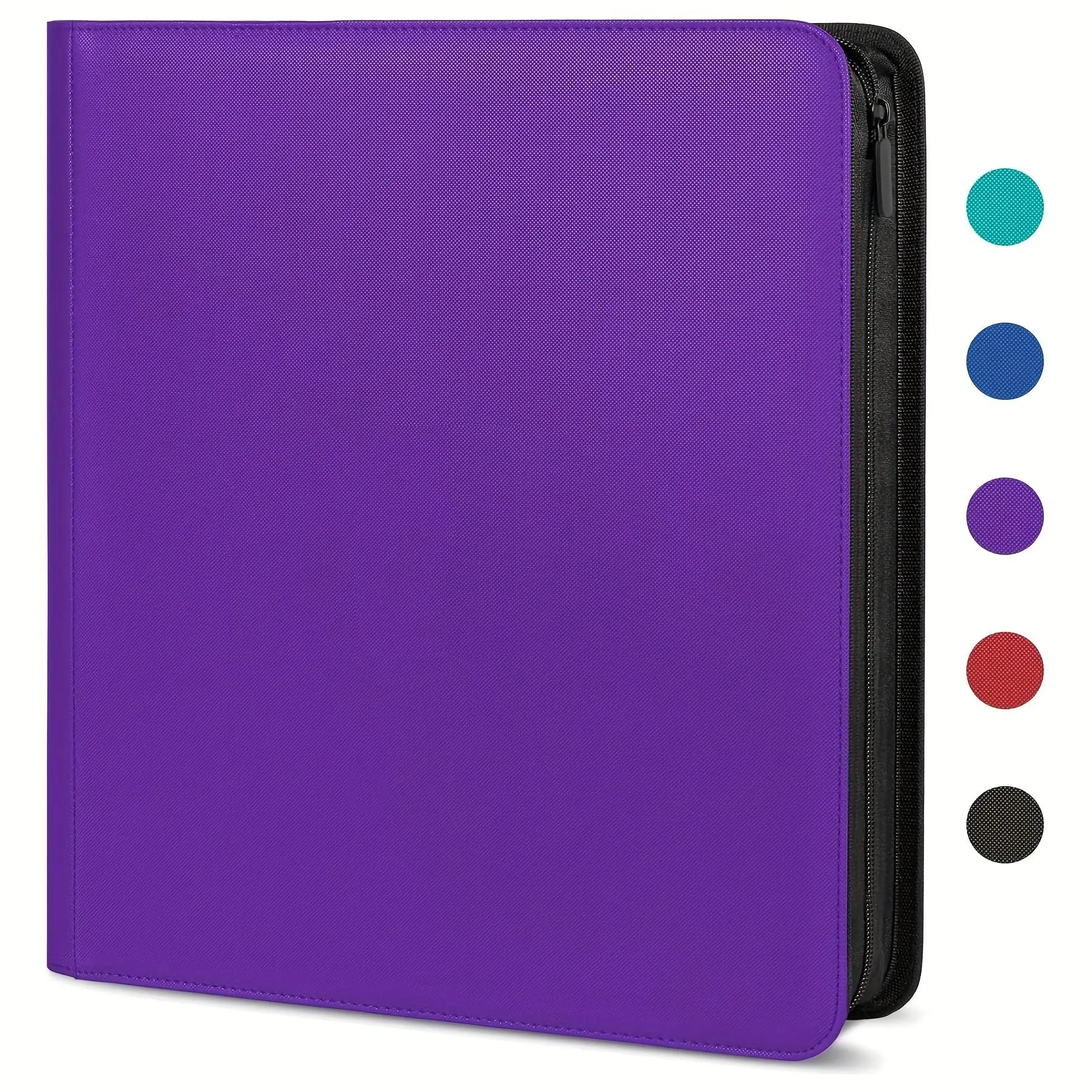 Premium Zipper Trading Card Binder 12‑Pocket 480 Cards, Side‑Loading Acid‑Free Pages Album for Yu‑Gi‑Oh TCG Game Card Collection