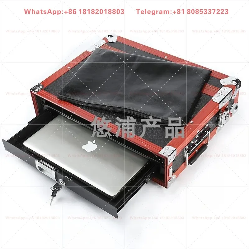 Aviation Case 4U Video Processor Box With Expandable Extra Drawers For Signal Sending Cards