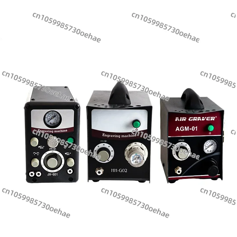 Double Head Pneumatic Engraving Machine, Jewelry Micro-inlay Bead Edge Machine Engraving Machine, Gold,