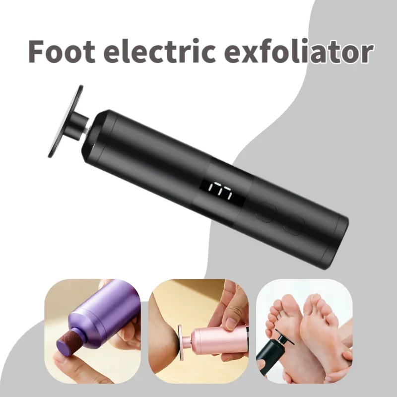 2-in-1 rotating foot repair tool, rechargeable portable nail polish remover, 3-speed control, suitable gift for family salons