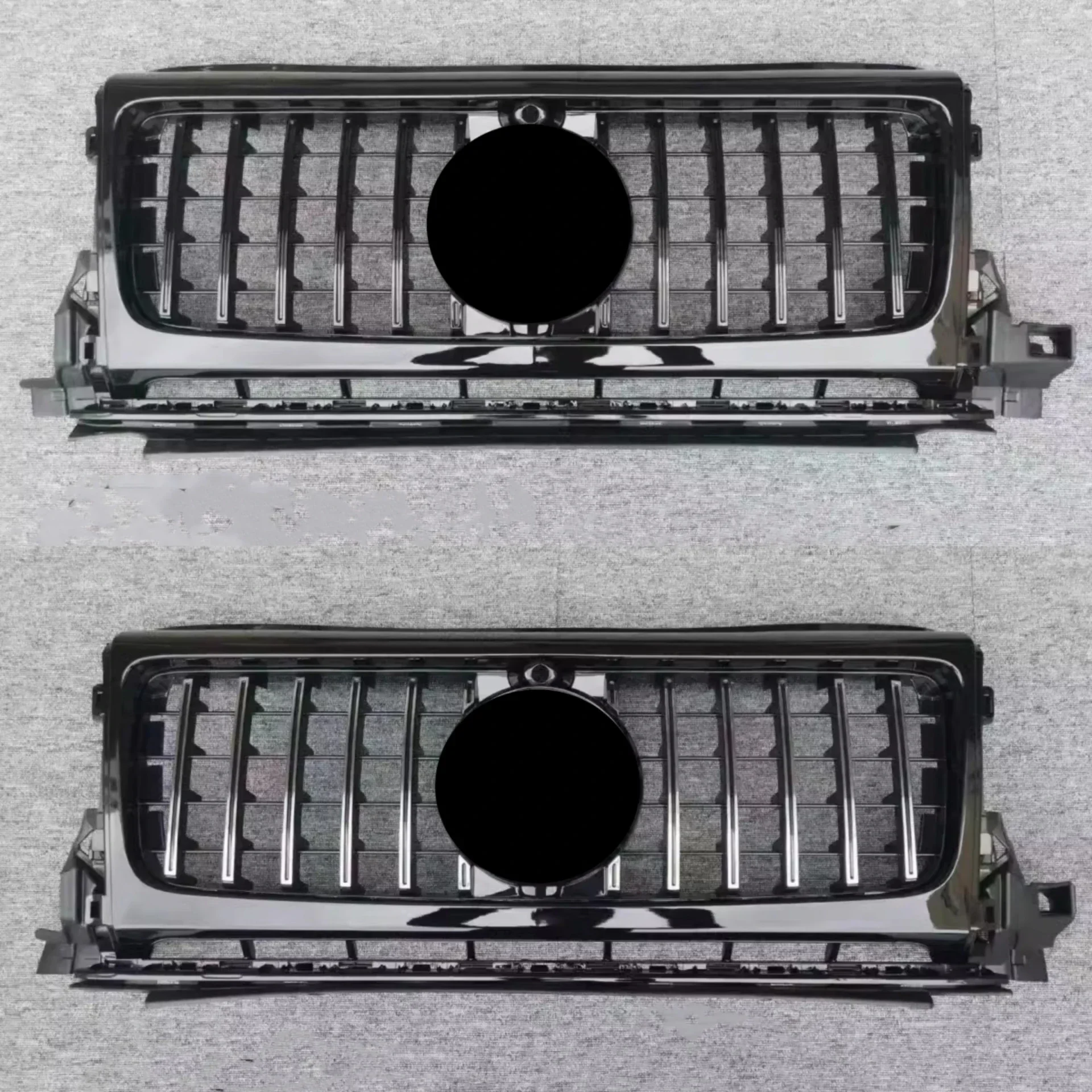 

Новый стиль, черная решетка радиатора для Mercedes Benz G Class W464 G350 G500 G550 2019-2024, модифицированная сетчатая маска, автомобильные аксессуары